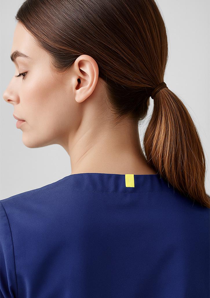 Hartwell Unisex Reversible Scrub Top Dark Blue