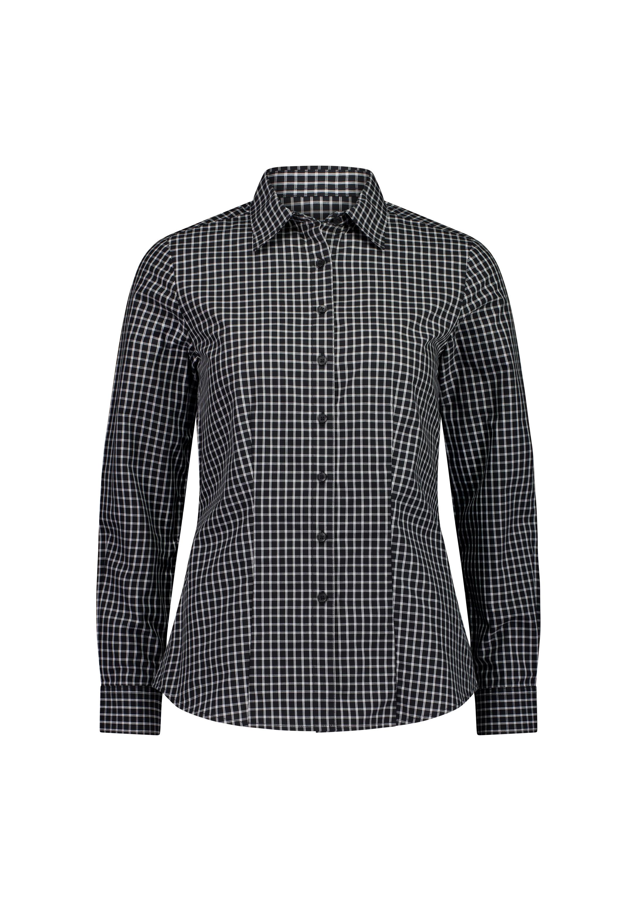 Noah Womens Long Sleeve Shirt Black/White