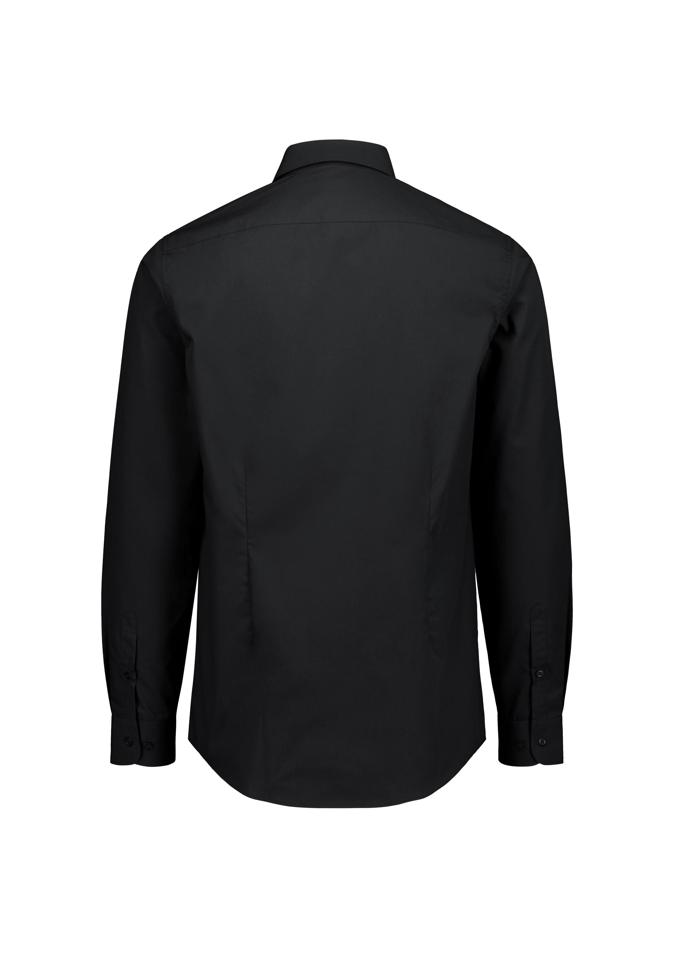 Lexington Mens Slim Fit Long Sleeve Shirt Black