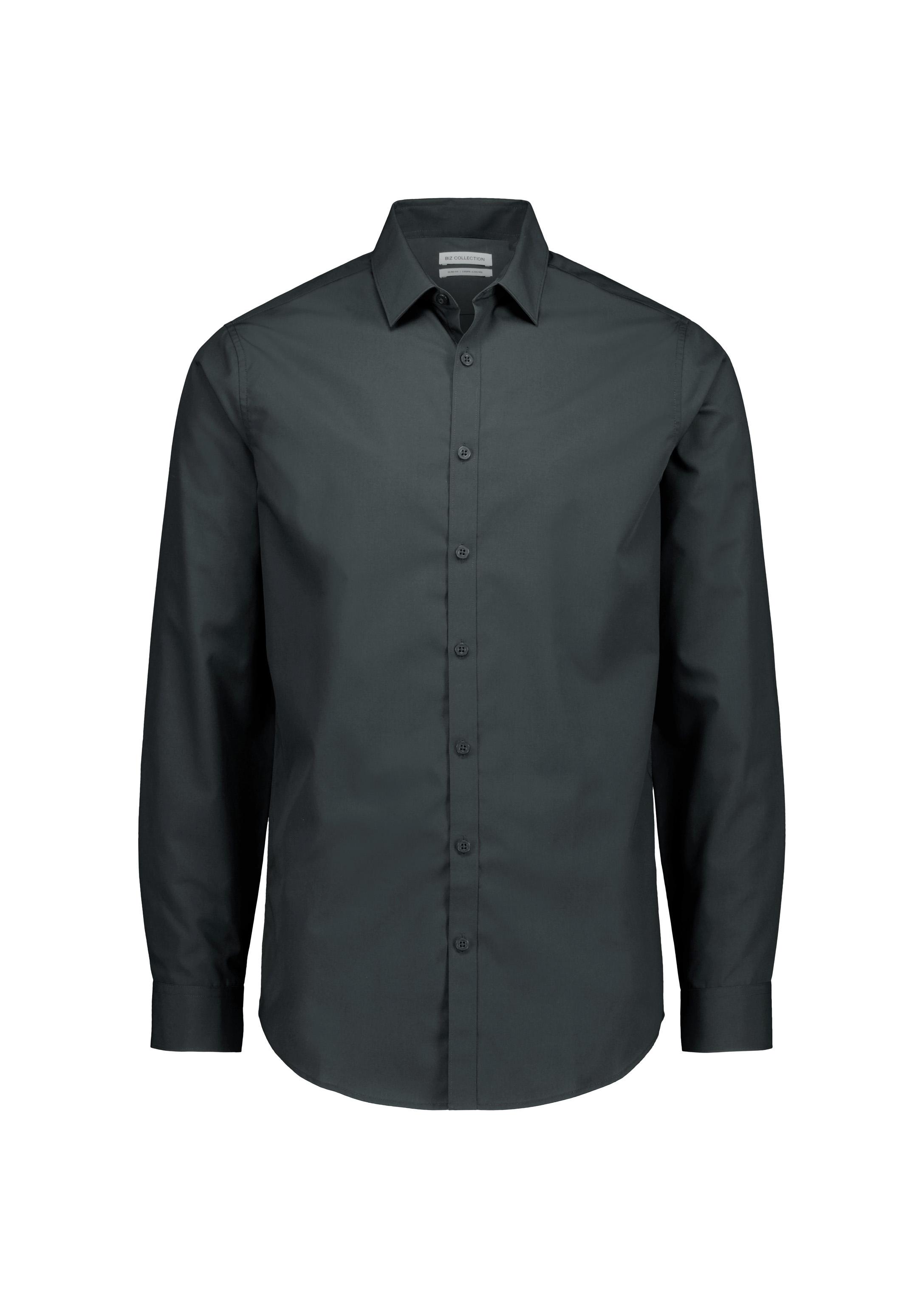 Lexington Mens Slim Fit Long Sleeve Shirt Slate