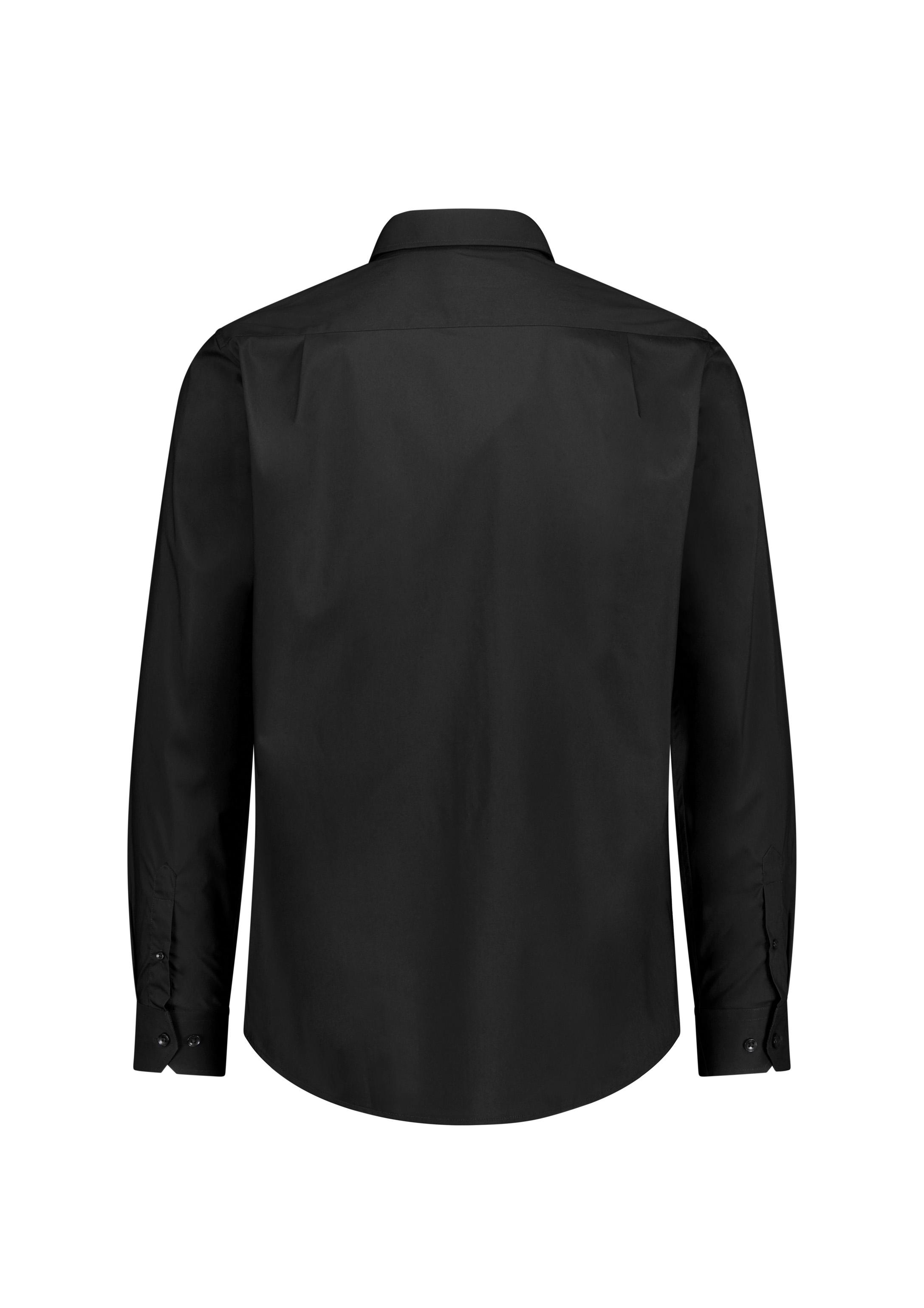 Fitzroy Mens Classic Fit Long Sleeve Shirt Black