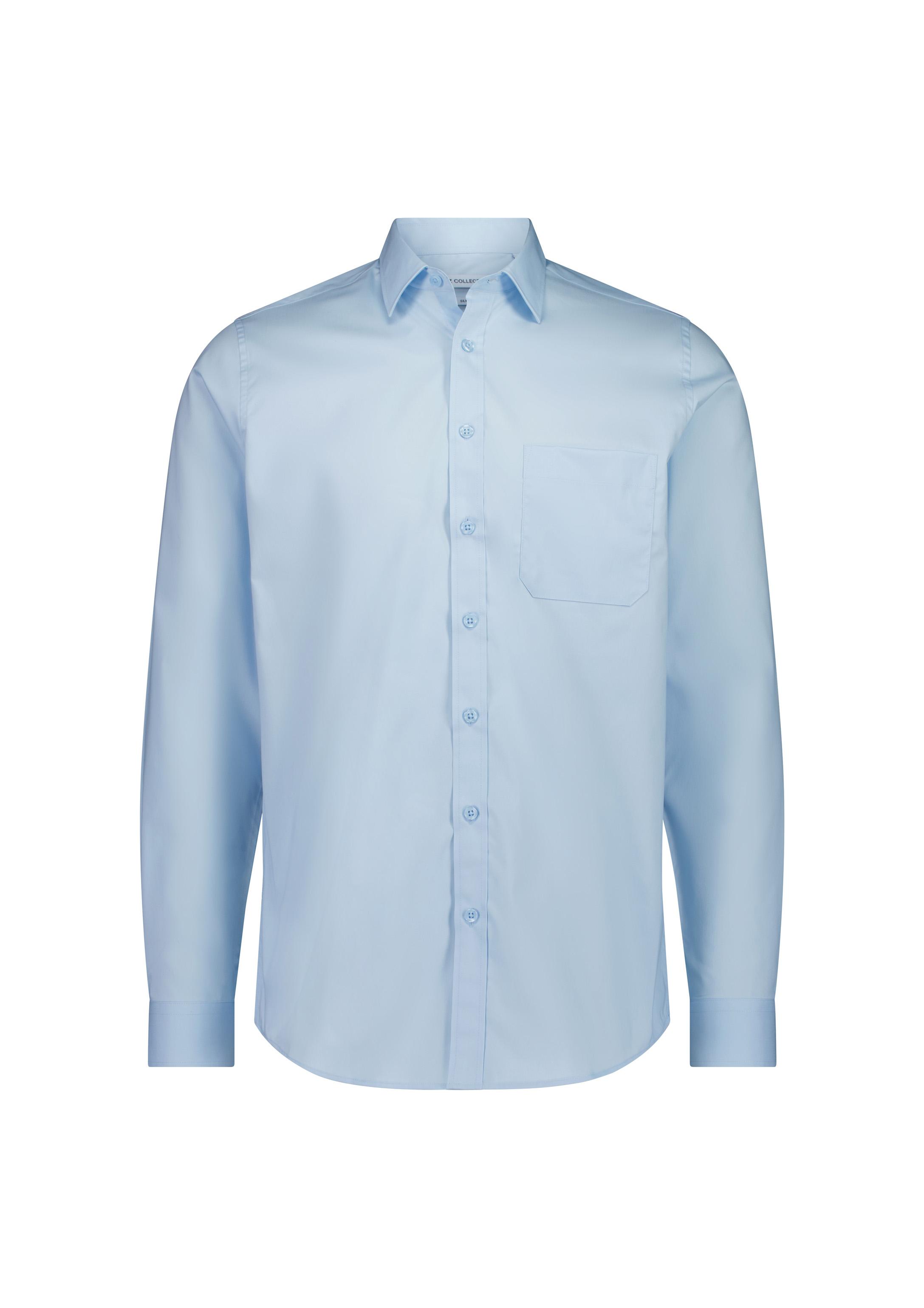 Fitzroy Mens Classic Fit Long Sleeve Shirt Sky