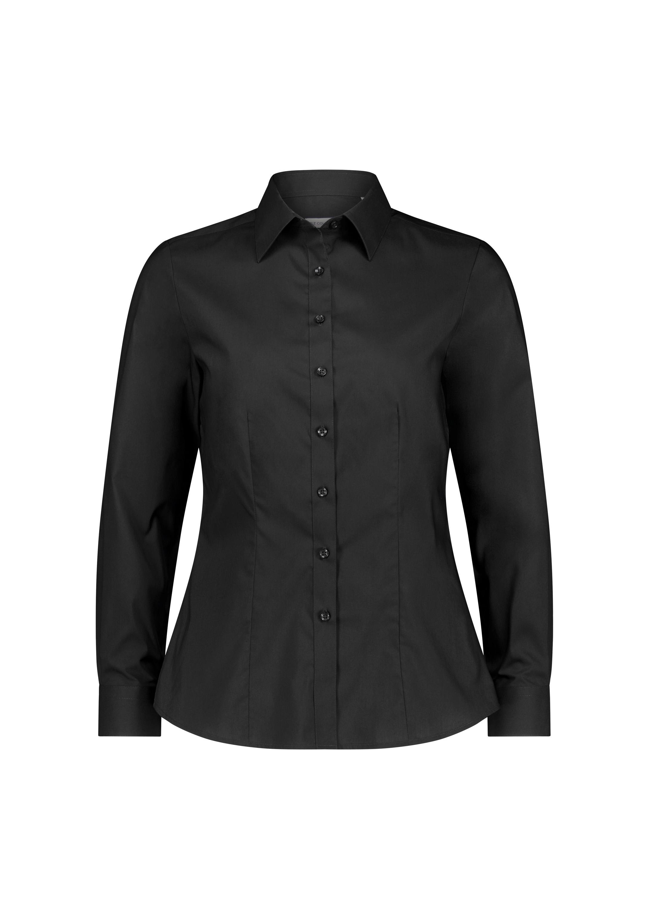 Fitzroy Womens Long Sleeve Shirt Black