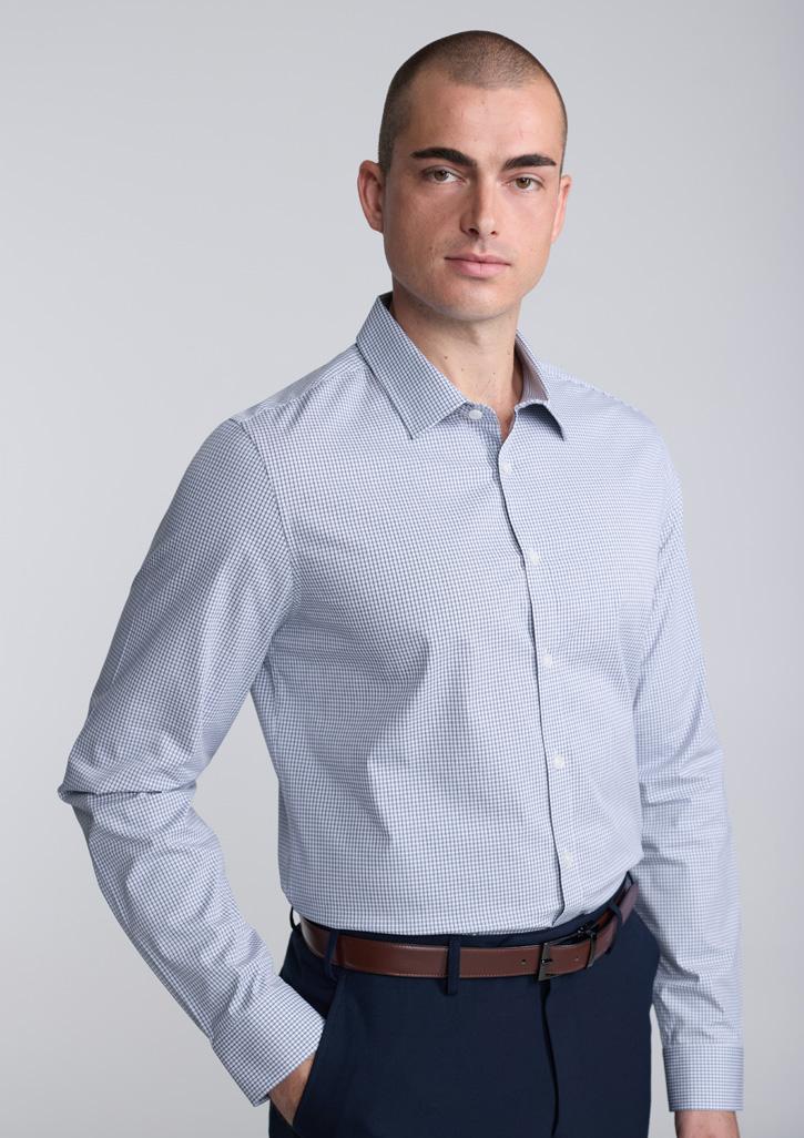 Fitzroy Mens Slim Fit Long Sleeve Shirt