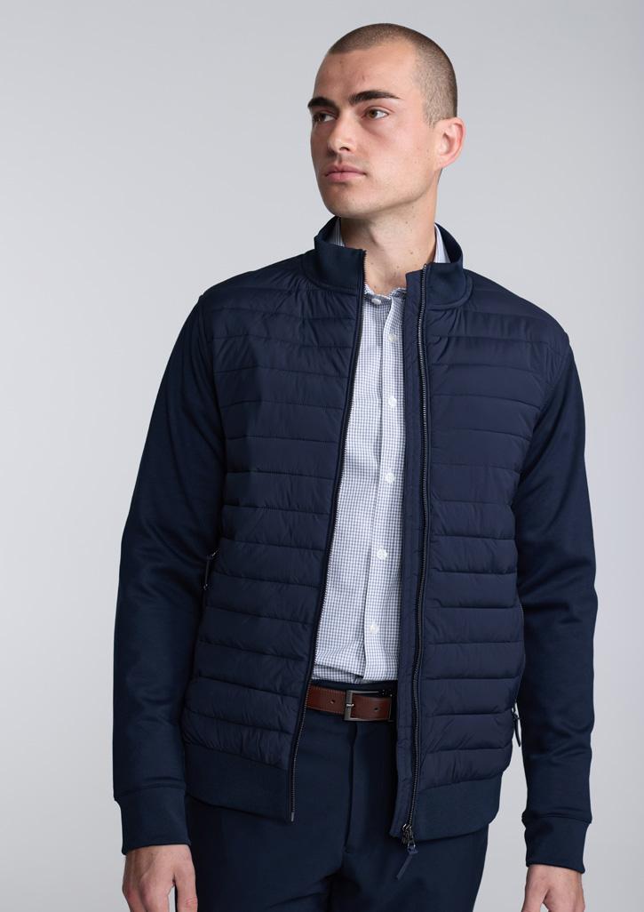 Fitzroy Mens Slim Fit Long Sleeve Shirt White/Navy Check