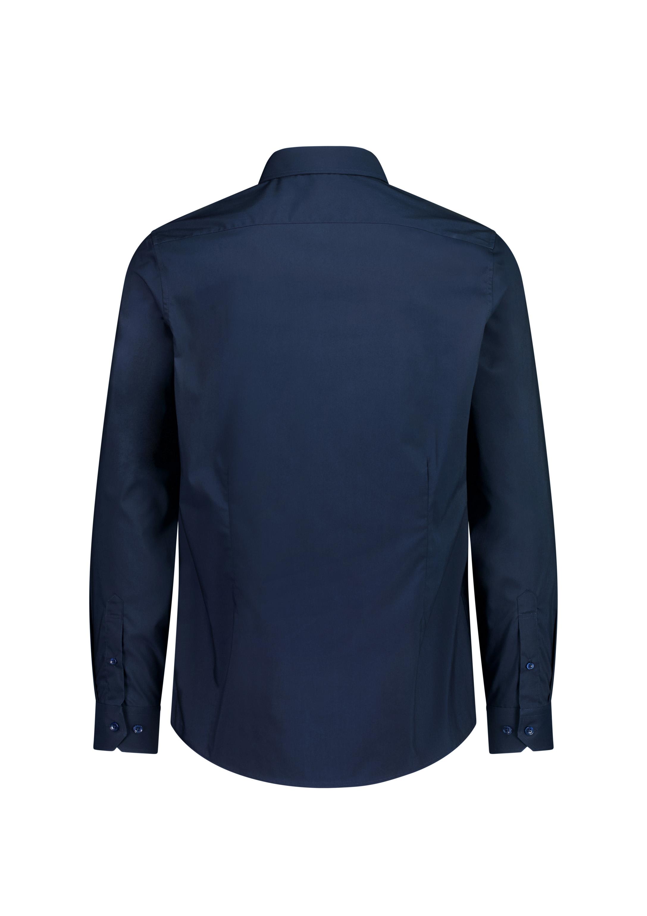 Fitzroy Mens Slim Fit Long Sleeve Shirt Navy