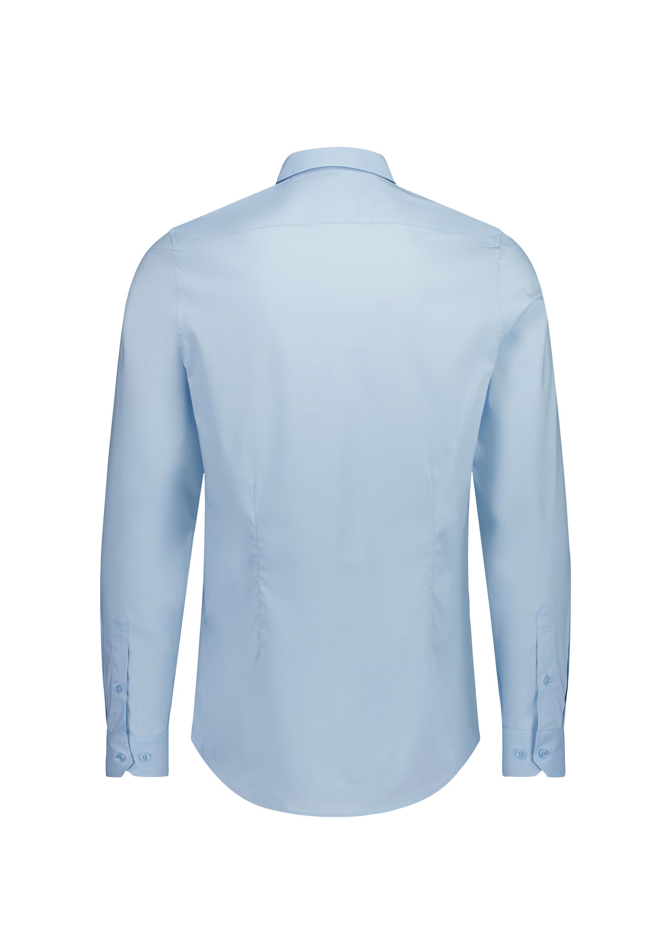 Fitzroy Mens Slim Fit Long Sleeve Shirt Sky