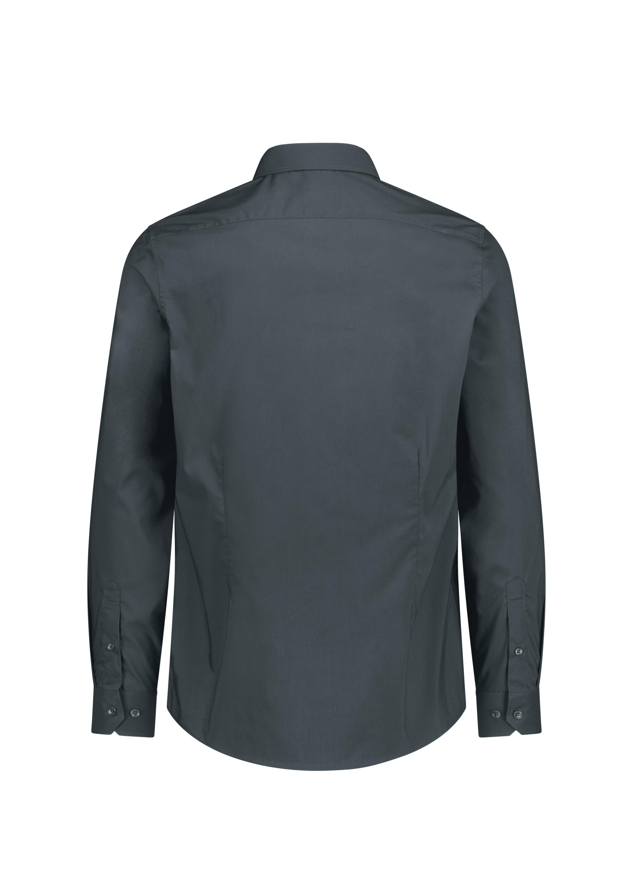 Fitzroy Mens Slim Fit Long Sleeve Shirt Slate