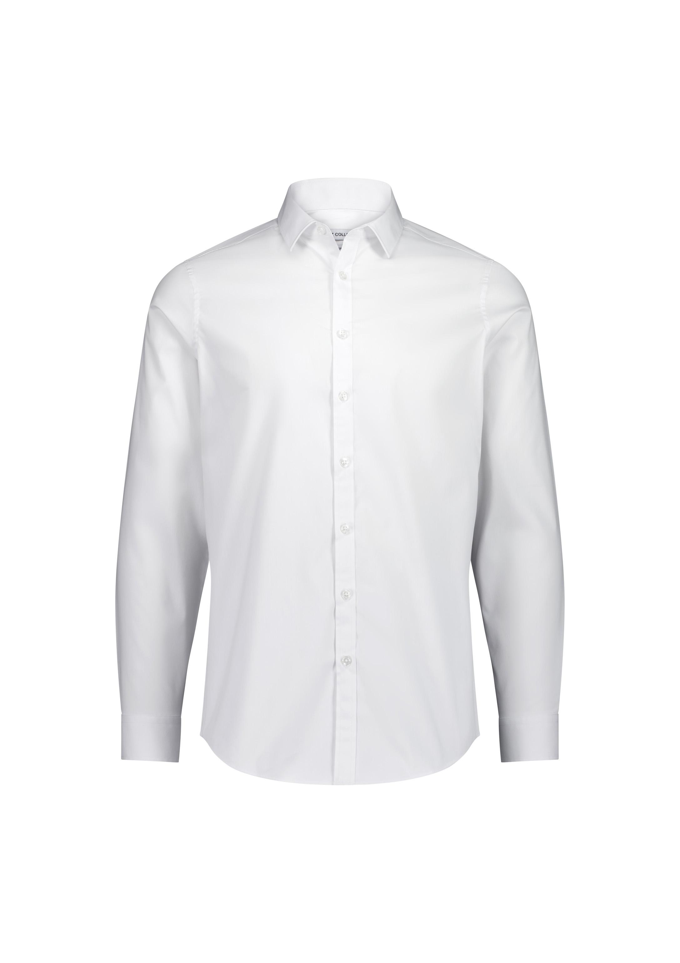 Fitzroy Mens Slim Fit Long Sleeve Shirt White