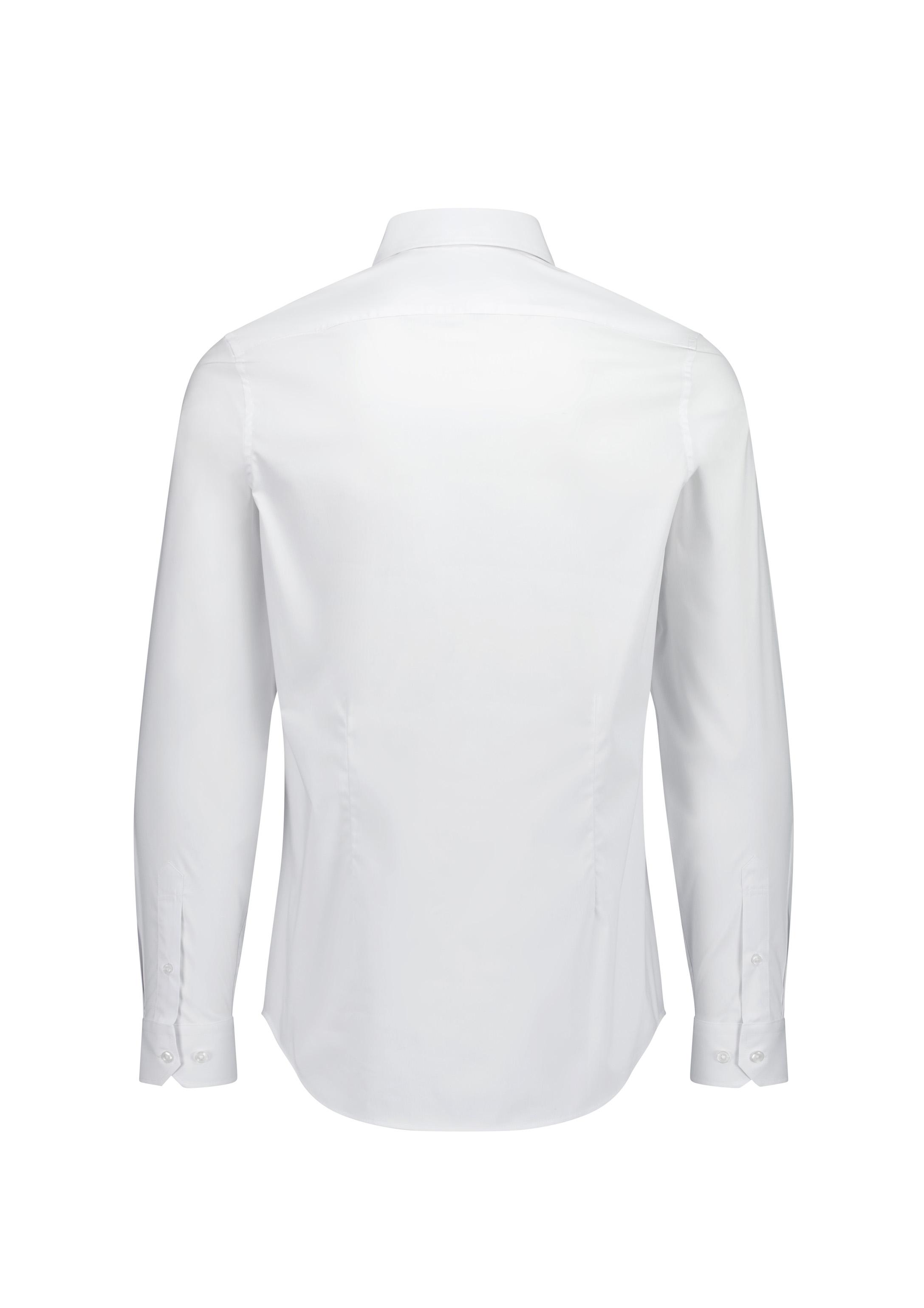 Fitzroy Mens Slim Fit Long Sleeve Shirt White