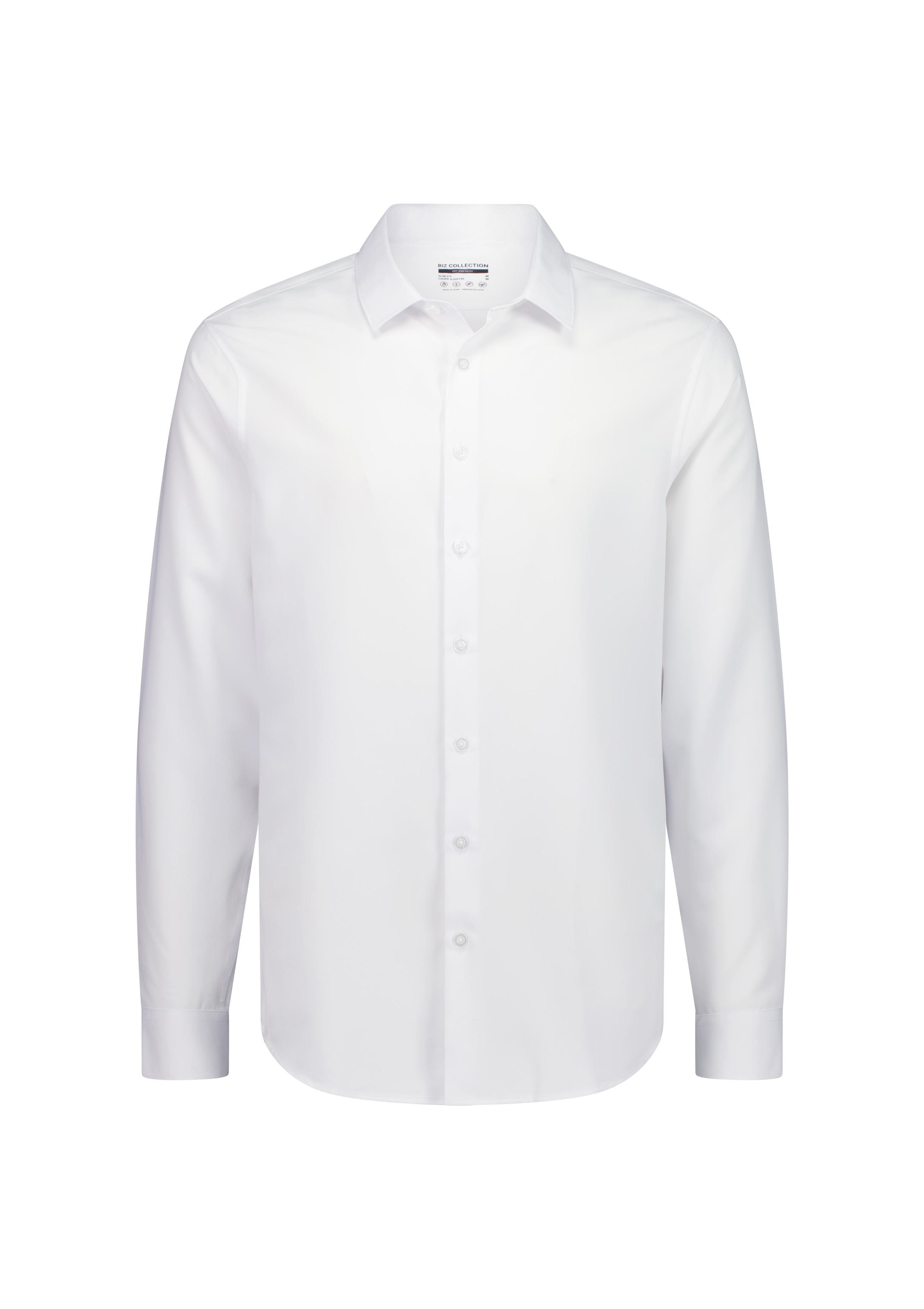 Quick Dry Movement Mens Long Sleeve Shirt White