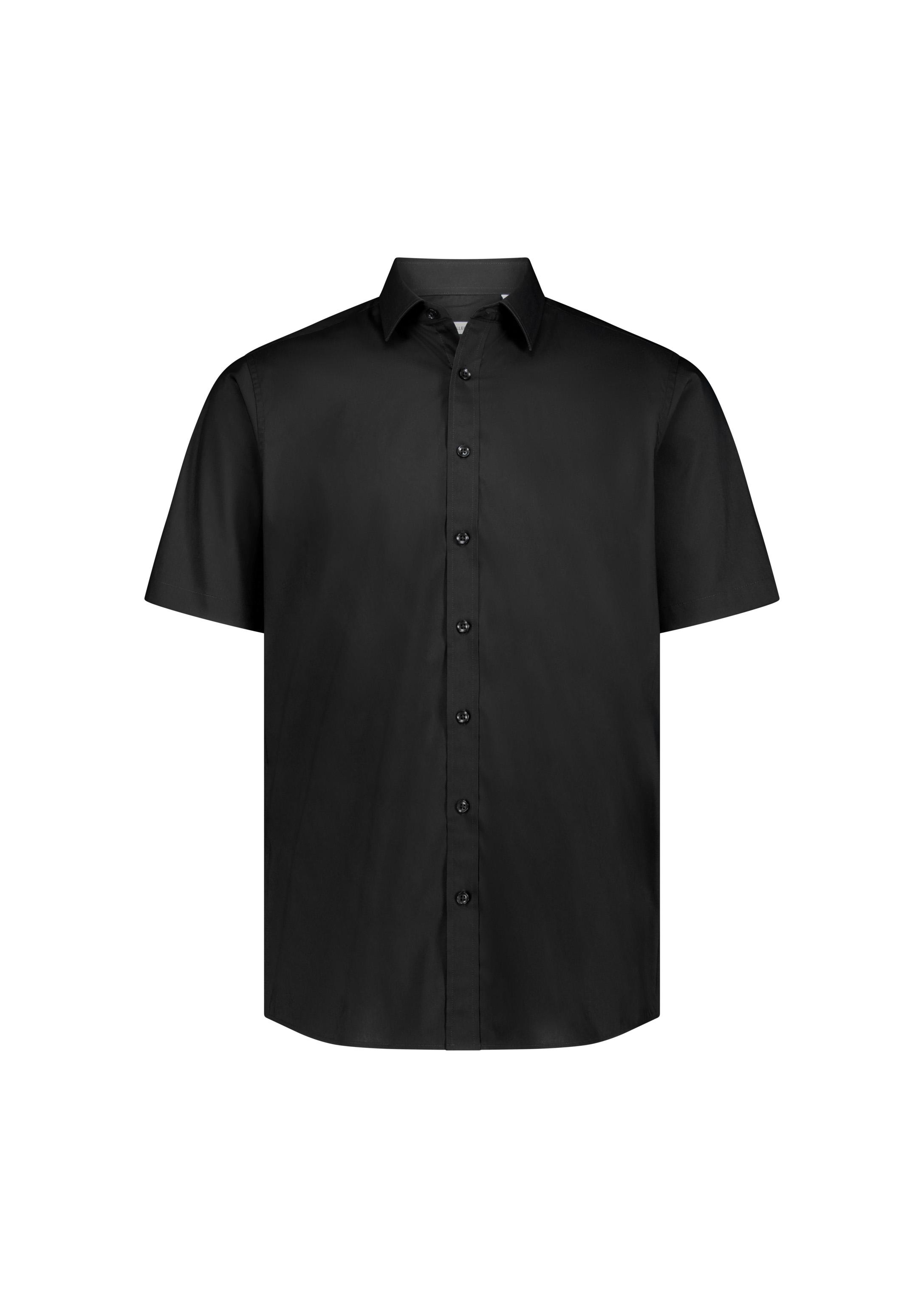 Fitzroy Mens Classic Fit Short Sleeve Shirt Black