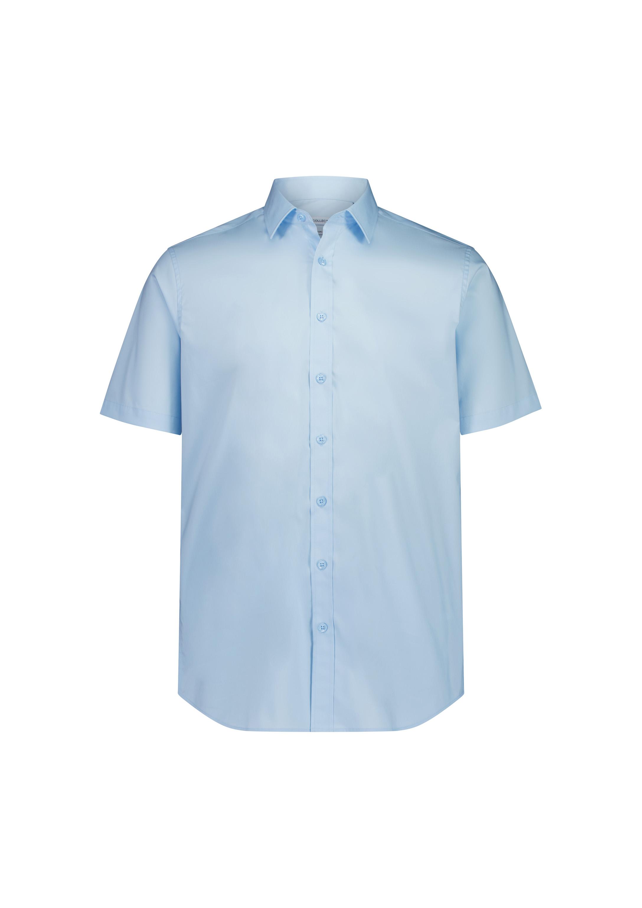 Fitzroy Mens Classic Fit Short Sleeve Shirt Sky