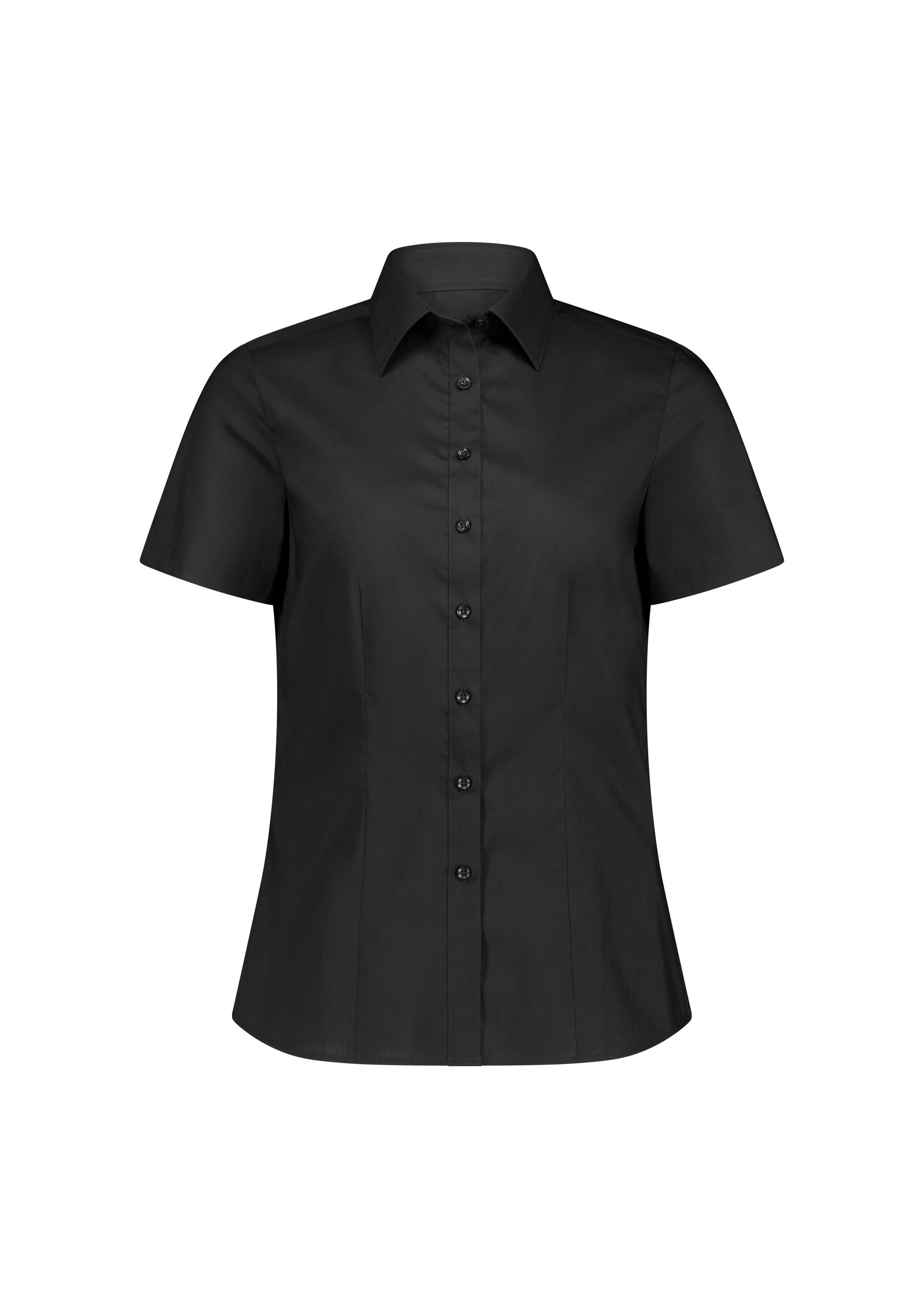 Fitzroy Womens Short Sleeve Shirt Black