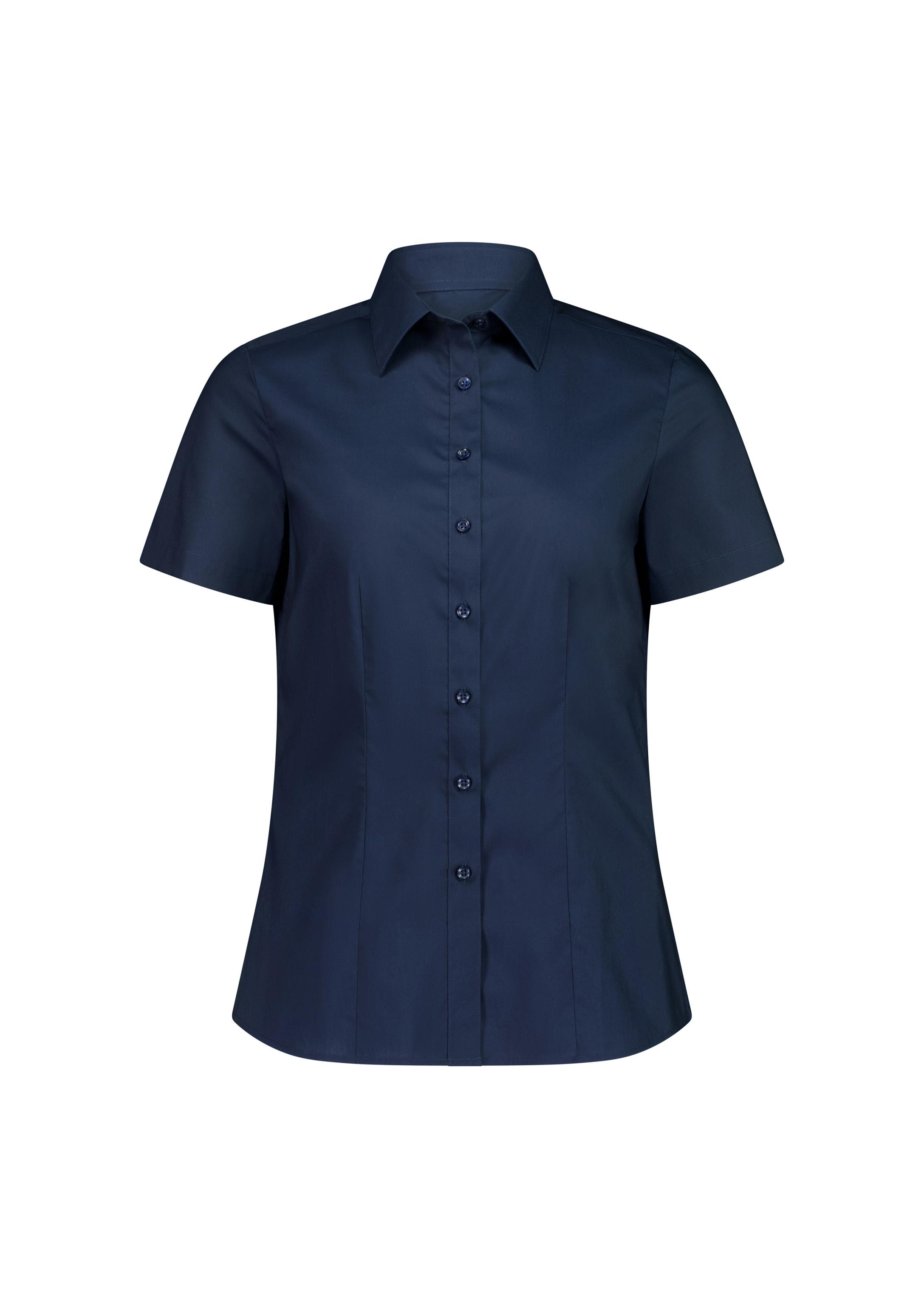 Fitzroy Womens Short Sleeve Shirt Navy
