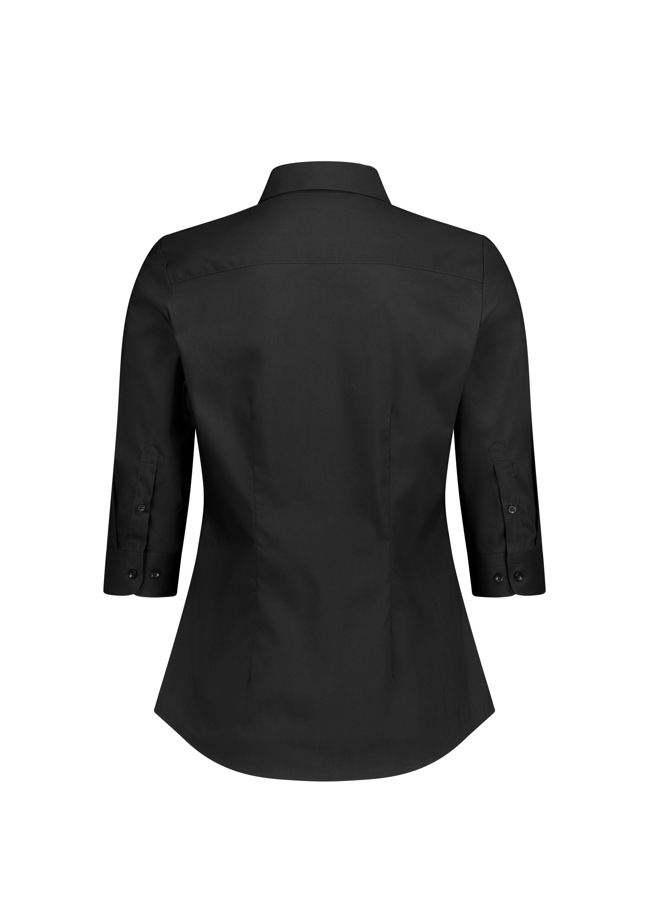 Fitzroy Womens 3/4 Sleeve Shirt Black