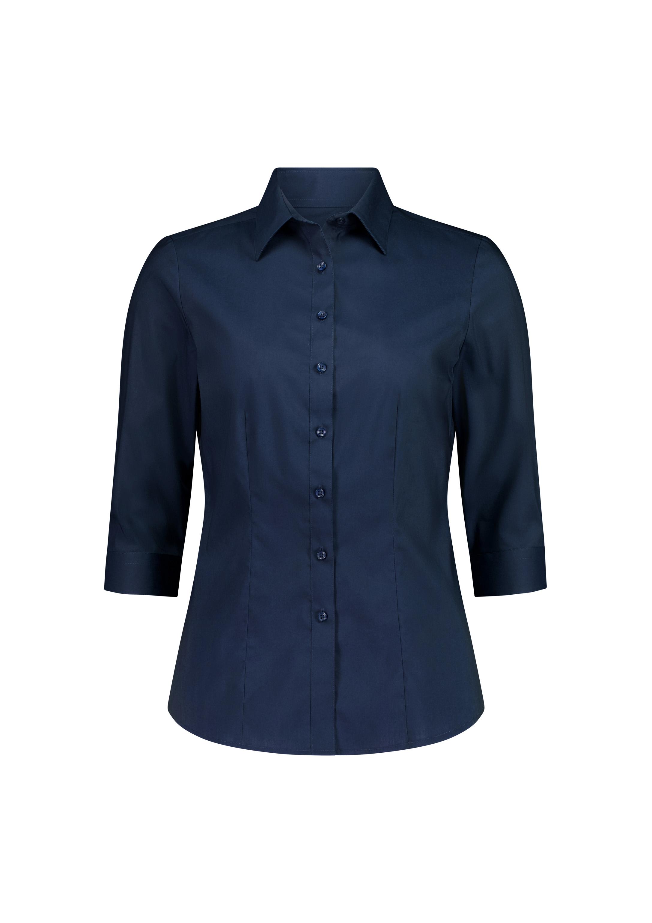 Fitzroy Womens 3/4 Sleeve Shirt Navy