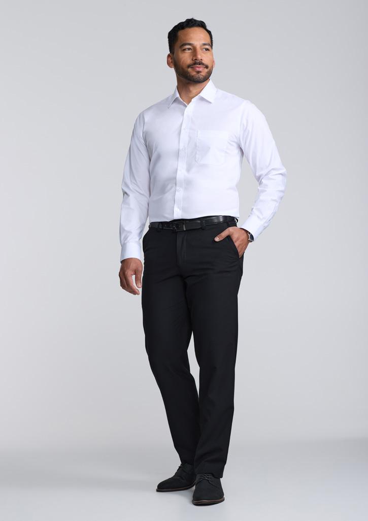 Lexington Mens Classic Fit Long Sleeve Shirt White
