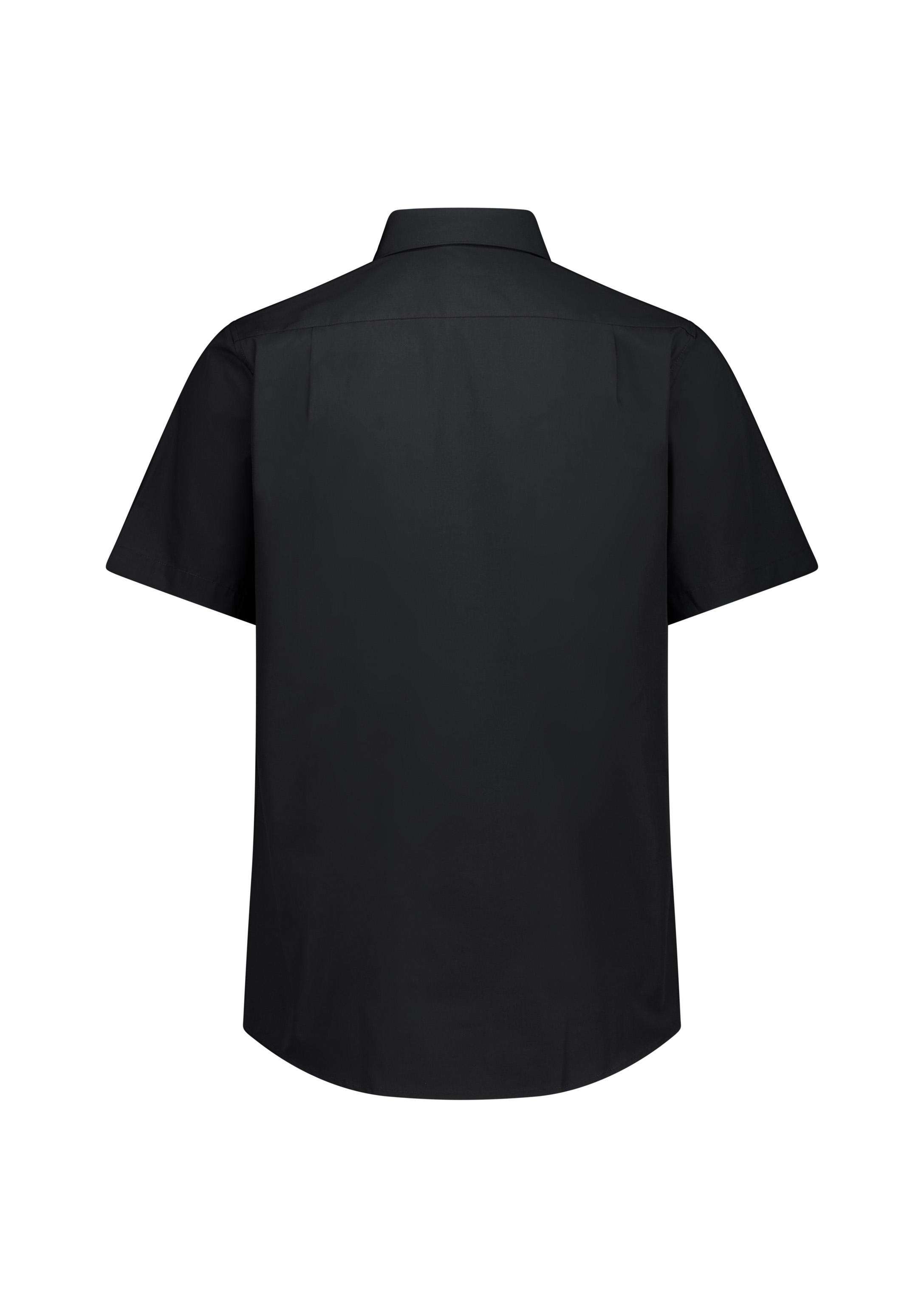 Lexington Mens Classic Fit Short Sleeve Shirt Black
