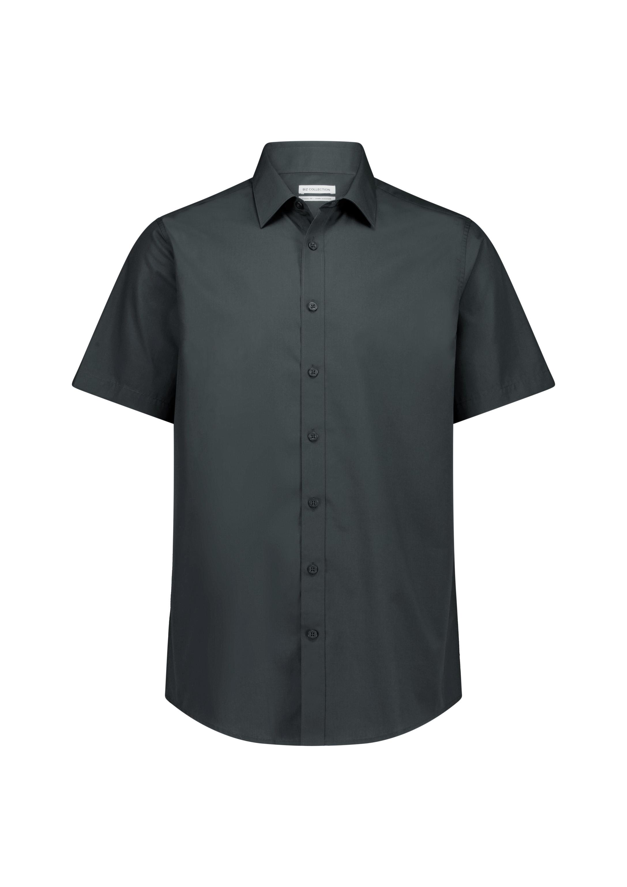Lexington Mens Classic Fit Short Sleeve Shirt Slate